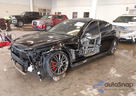 2018 Infiniti Q50 3.0T Red Sport 400 из США, поврежденный, VIN JN1FV7AP4JM460761